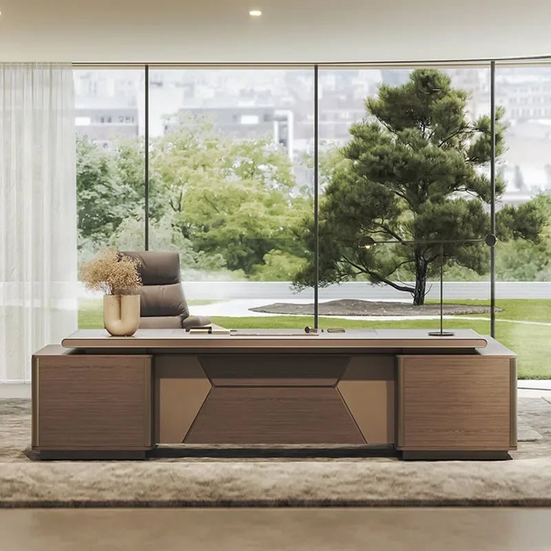 L-Shaped Executive Office Desk
