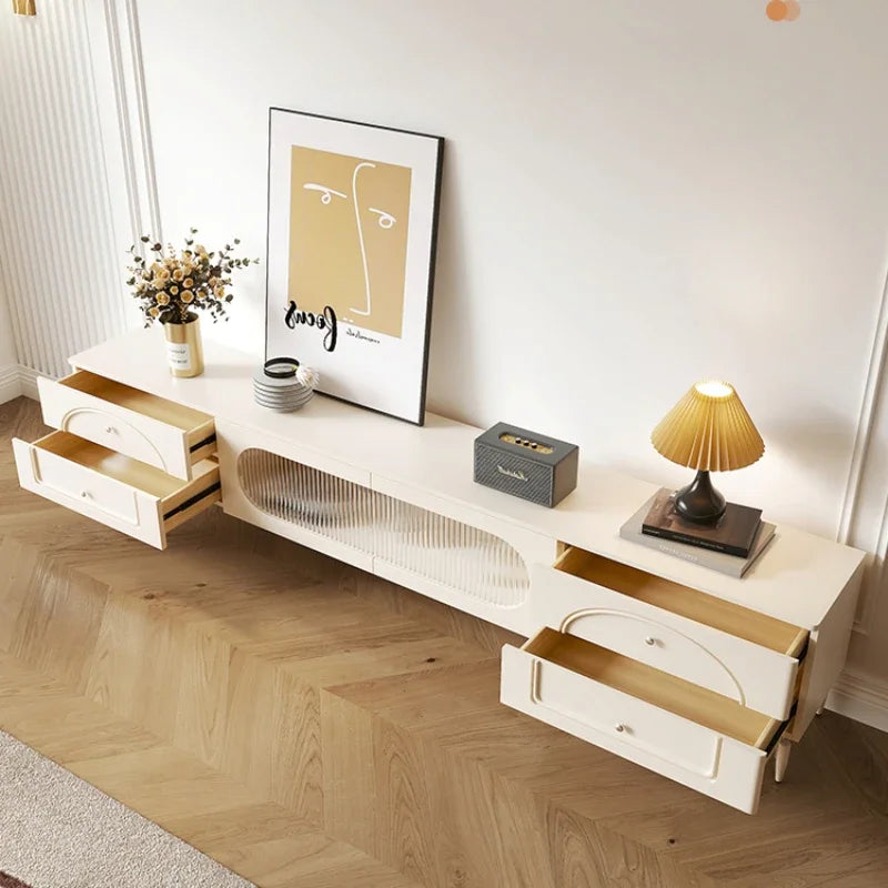 White Cute Nordic Tv Cabinet Doors Living Room Modern Stand Home Tv Cabinet Storage Drawer Mueble Para Televisor House Furniture