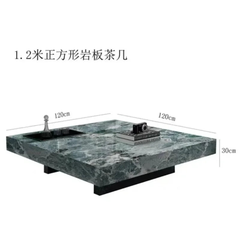 Italian luxury rectangular coffee table