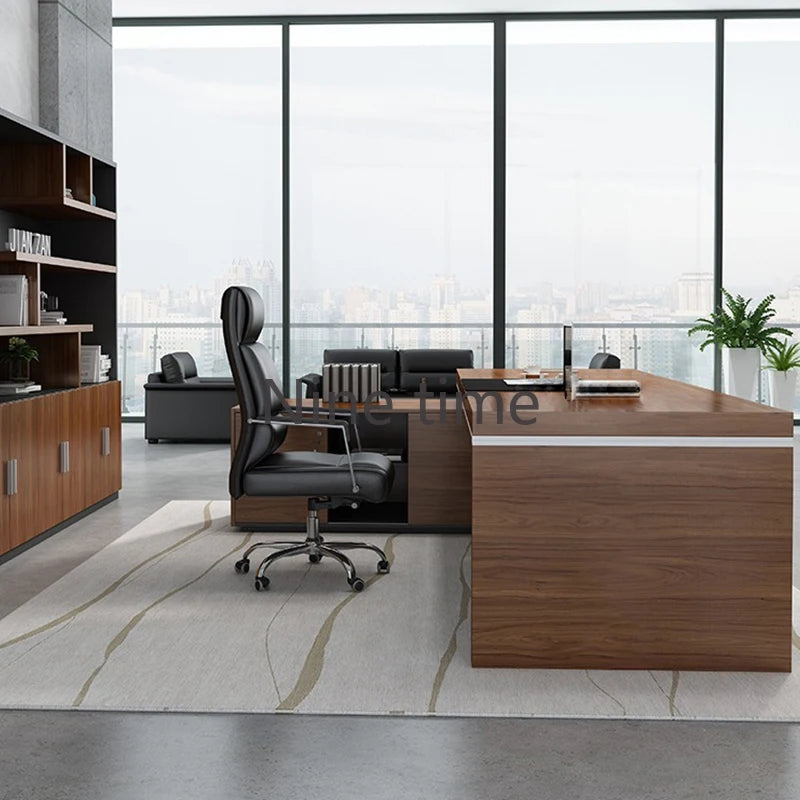 L-Shaped Executive Desk