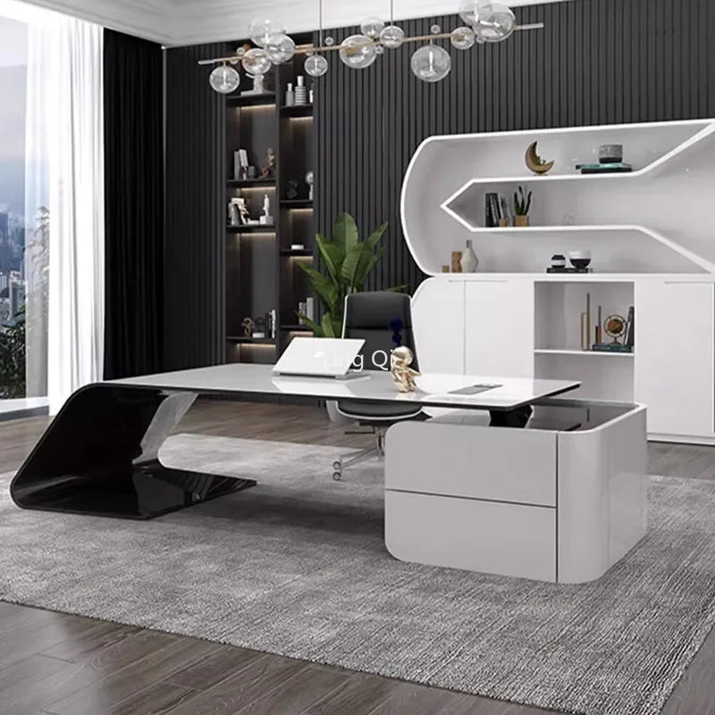 Modern L-shaped Desk for bosses and executives