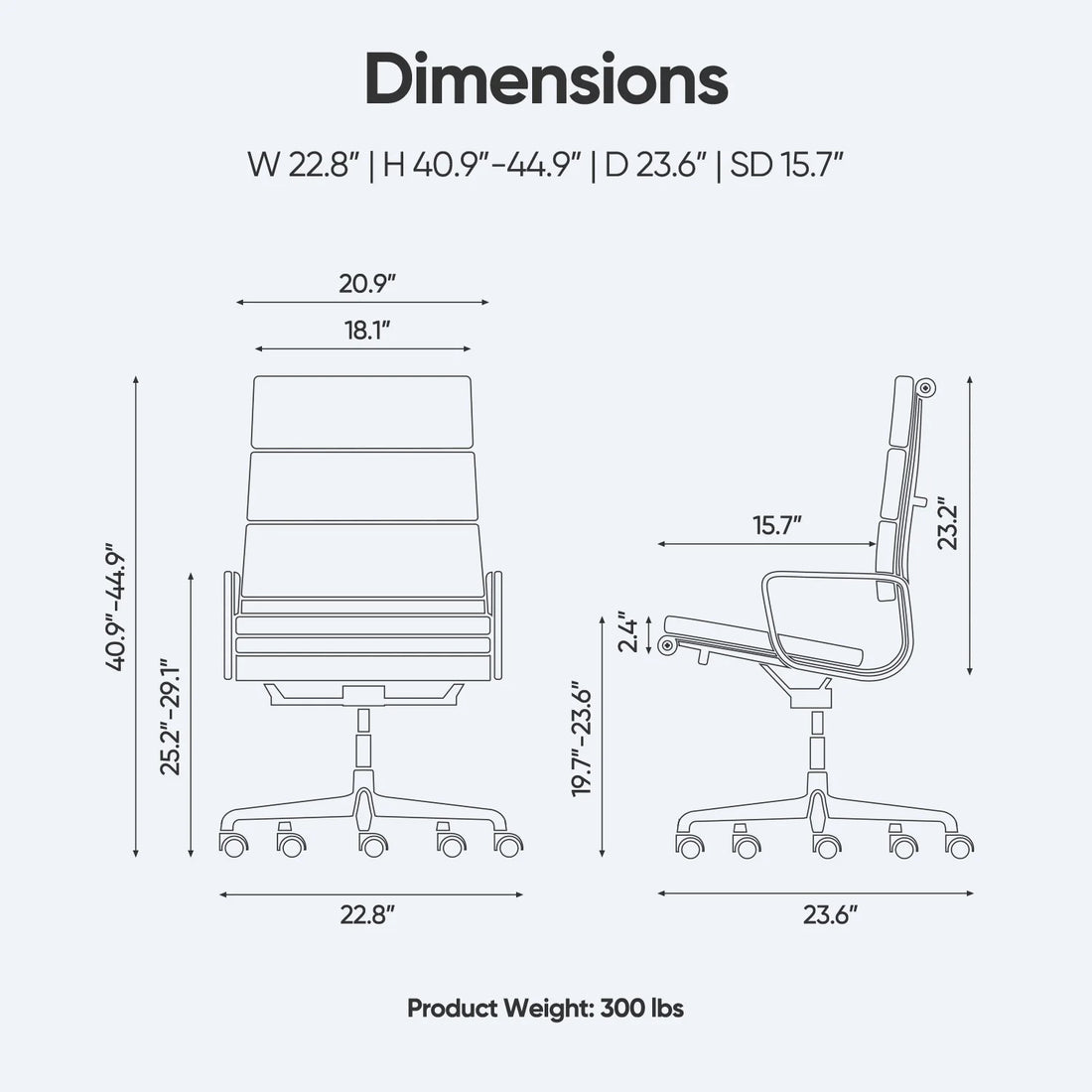 High Back Soft Pad Office Chair Genuine Leather Executive Desk with Lumbar Support Ergonomic Computer Chair with Aluminum Arms