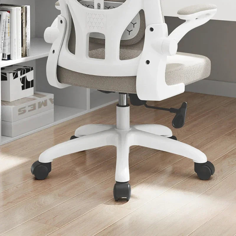 Luxury mesh office chair: swivel, ergonomic, comfortable for work or gaming.