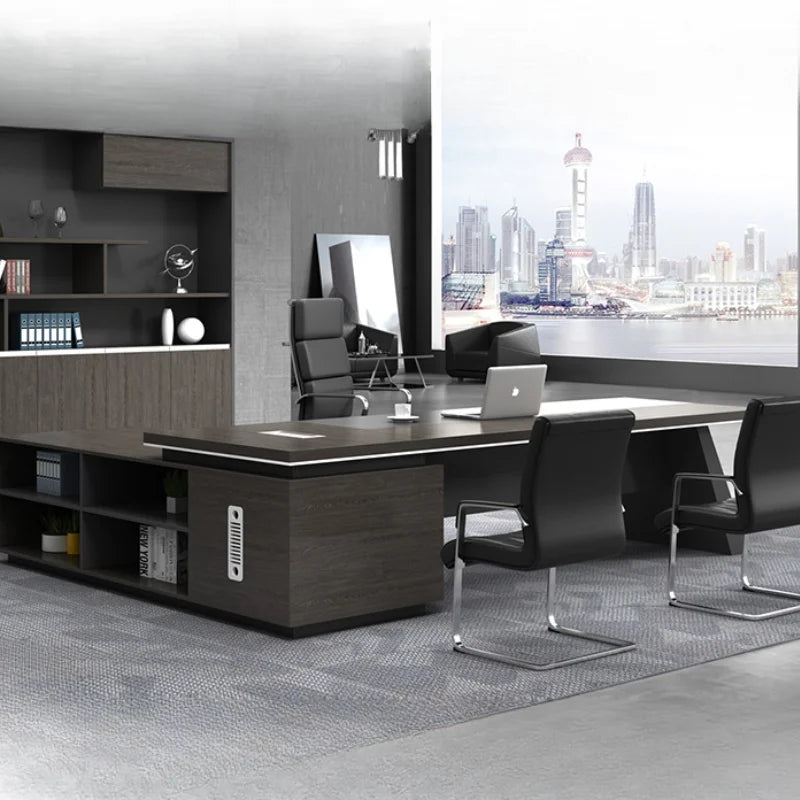 Professional L-Shaped Executive Desk
