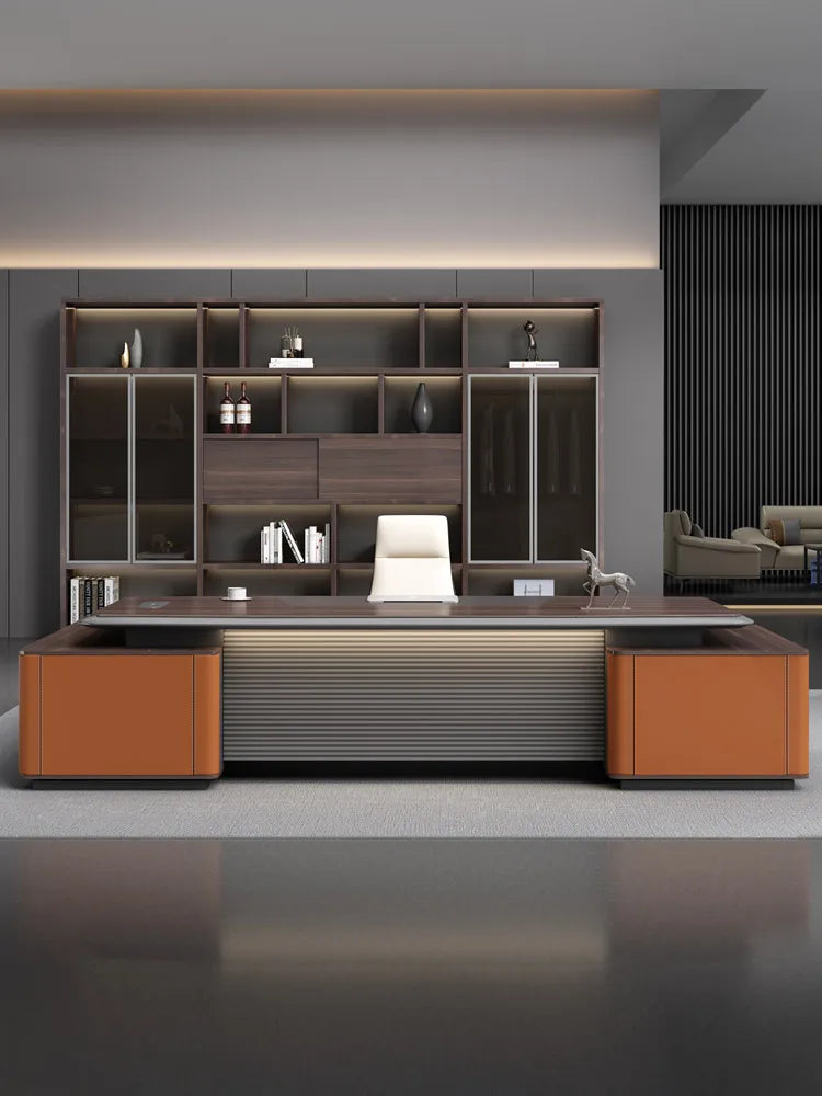 Modern Simple Wooden Storage Data Cabinet, General Manager Boss, President&