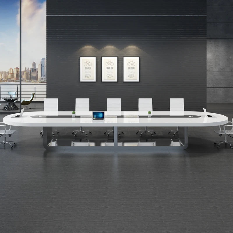 Simple Modern Oval Conference Table