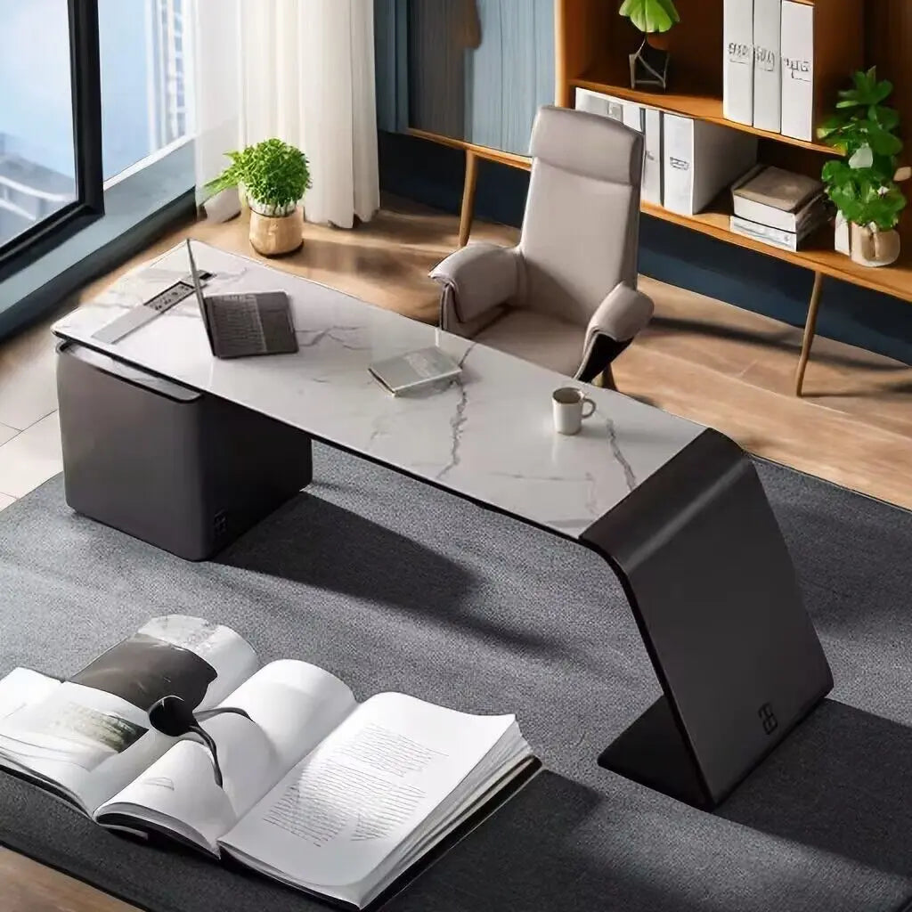 Executive Writing Desk Pullout Under Drawers Office Desks Organizer Scrivanie Per Computer Furniture