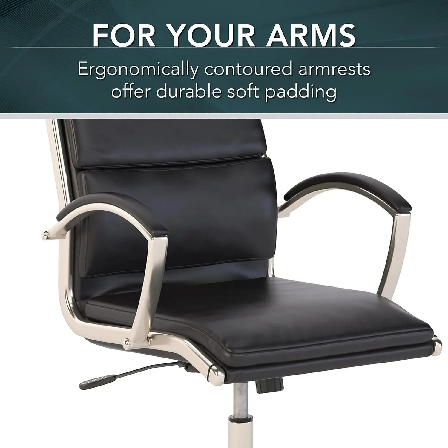 Modelo High Back Leather Executive Office Chair | Ergonomic Seating Solution for Personal Computer Workstation, Single Item