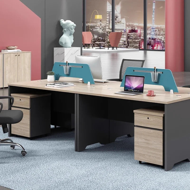 Multifunctional L-Shaped Study Desk, Executive Office & Gaming Desk, Professional Furniture for Bedroom or Office