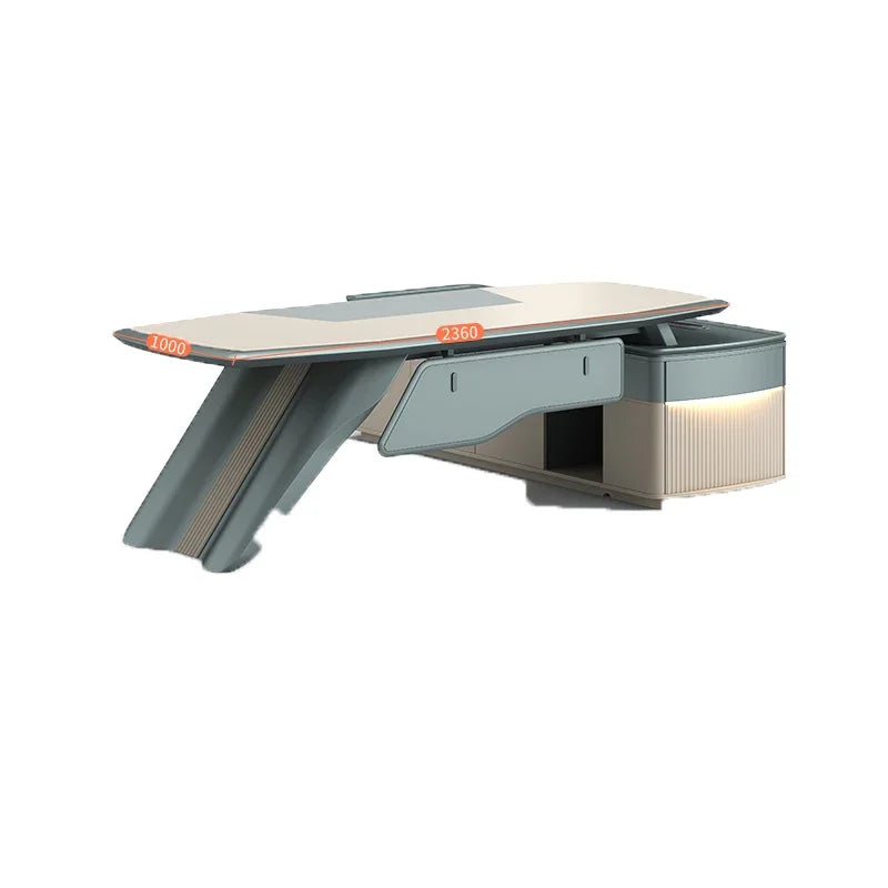 Multifunctional Corner Desk: Executive Workstation for Office and Reading Roo