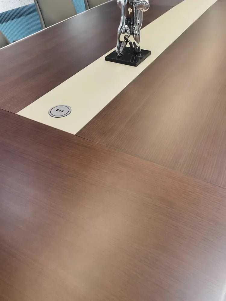 Painted conference table, long high-end training table