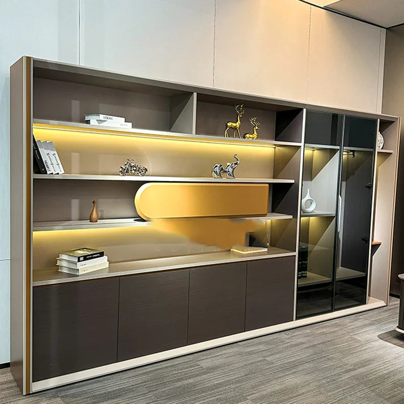 White Office Desk with Drawers—Organizers for Writing and Computer Monitors