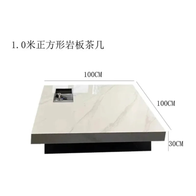 Italian luxury rectangular coffee table