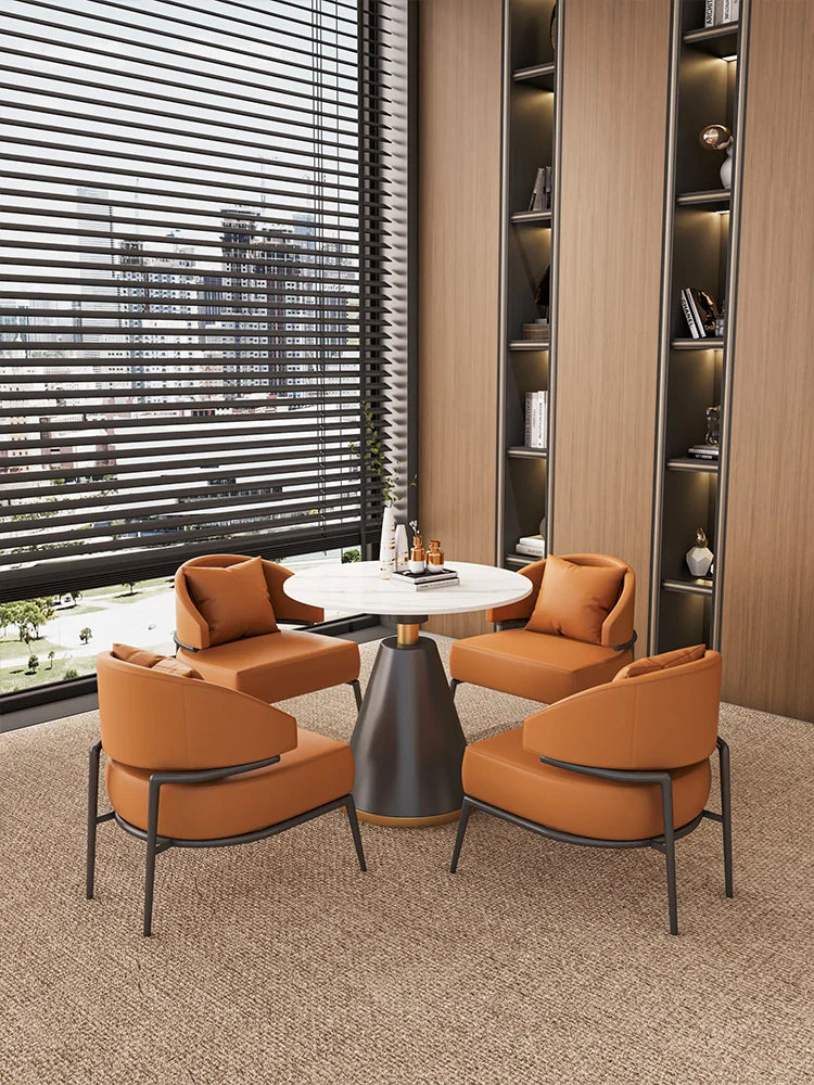 Negotiation Table and Chair Combination Cafe Office Business Reception Rest Area Leisure Single