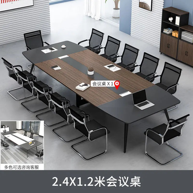 Simple modern conference table Business reception small negotiation table long table