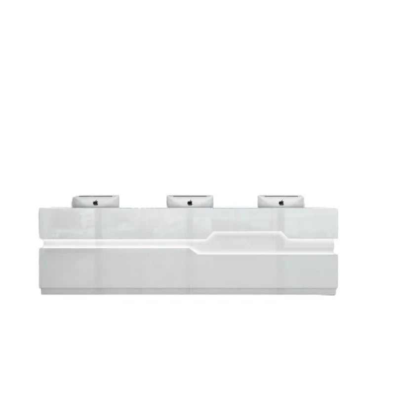 Modern Reception Desk and Long Counter for Beauty Centers