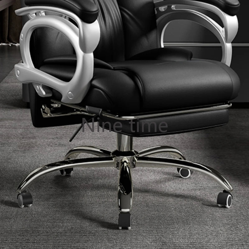 Ergonomic Meditation Office Chair – Leather Executive Chair with Queening Massage