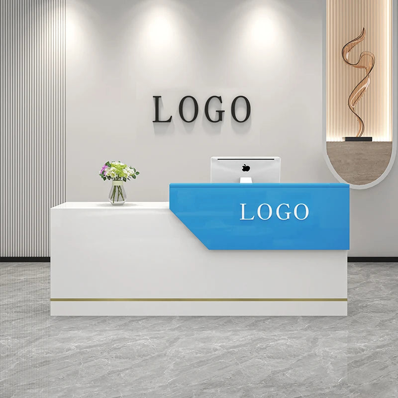 Luxury Reception Counter and Table—Aesthetic Bureau Furniture