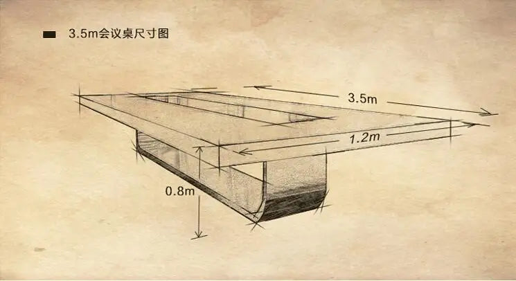 Office Furniture Artificial Stone Meeting Big Square Table Conference Luxury High Grade Meeting Table