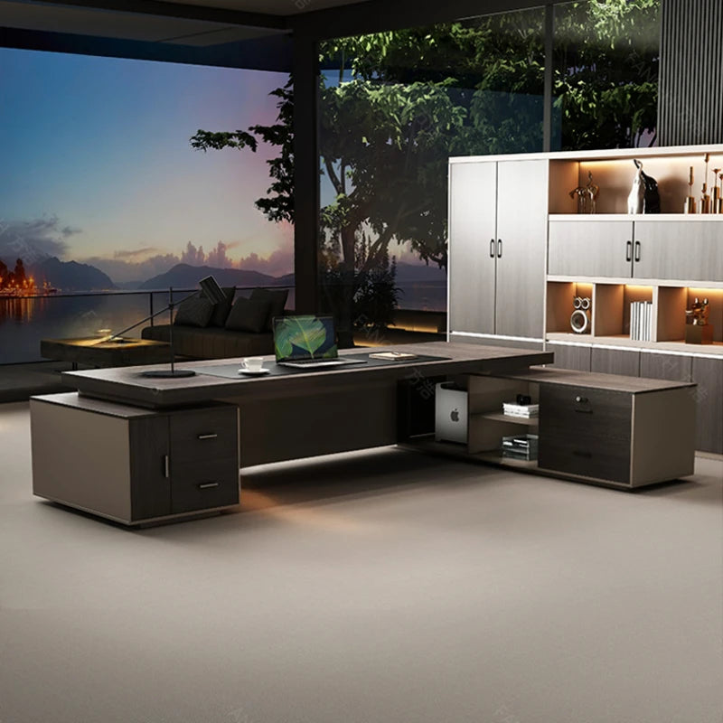 Multifunctional Computer L-Shaped Desk