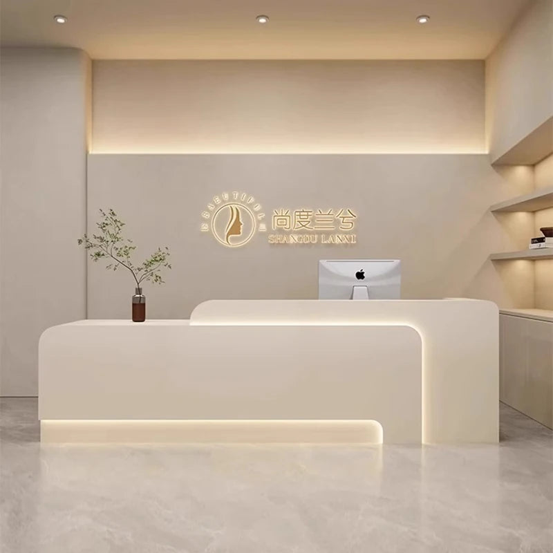 Luxurious Reception Counter for Stores and Salons