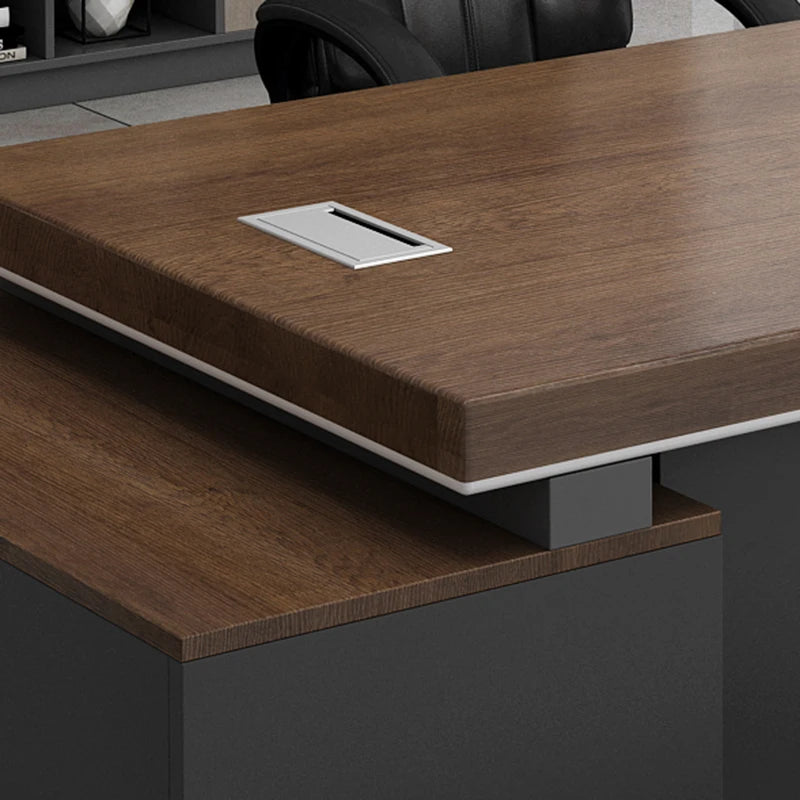 Executive office work desk. Luxury gaming and office furniture.