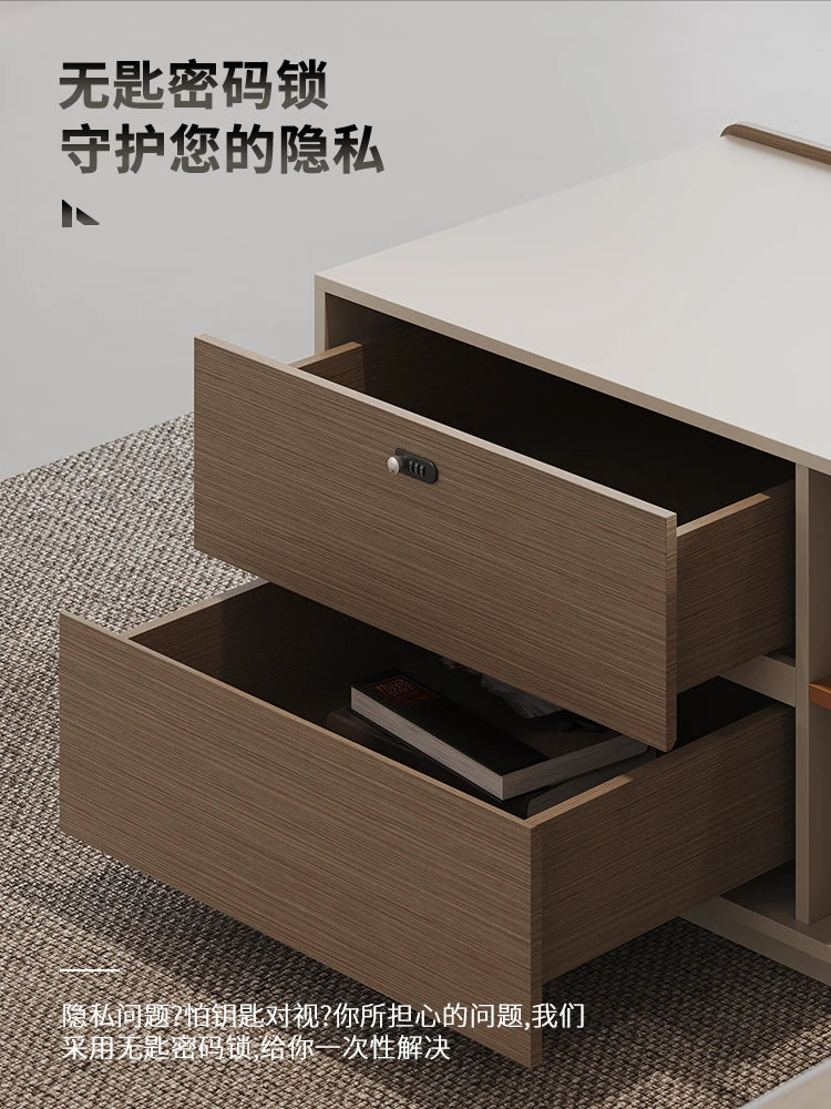 Boss Table – President Desk & Chair Combination, Manager Room, Atmospheric Supervisor Desk, Light Luxury High-End Desk