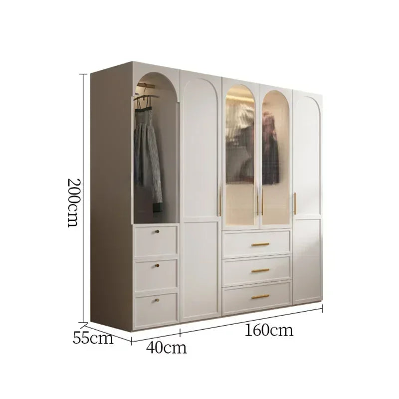 Dresser Cupboard Wardrobe Clothes Organizer Placard Storage Closet Wardrobe Filing Cabinets Wooden Armario Bedroom Furniture