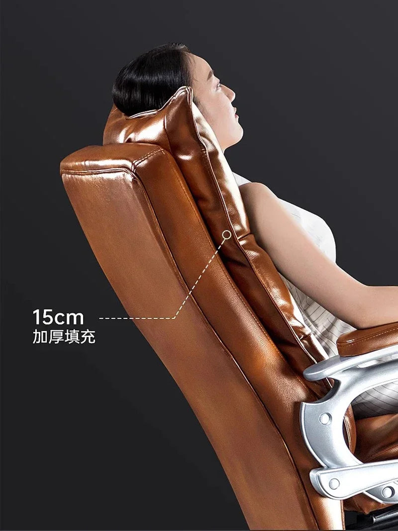 Leather Recliner with Massage Feature