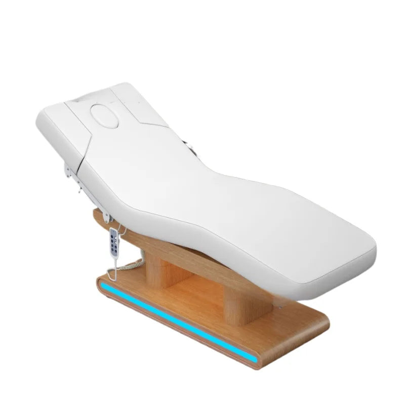 Barber Chair & Ceragem Beauty Salon Electric Bed – Foldable Aesthetic Stretcher, Spa Auxiliary Table for Lashes, Pedicure & Nails