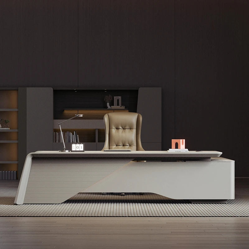 Boss Desk – Office Desk & Chair Combination, CEO Desk, Large Executive Desk, Office Furniture