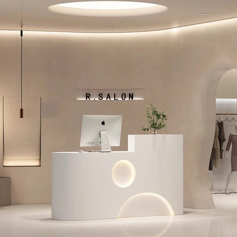 Modern Reception Desk and Long Counter