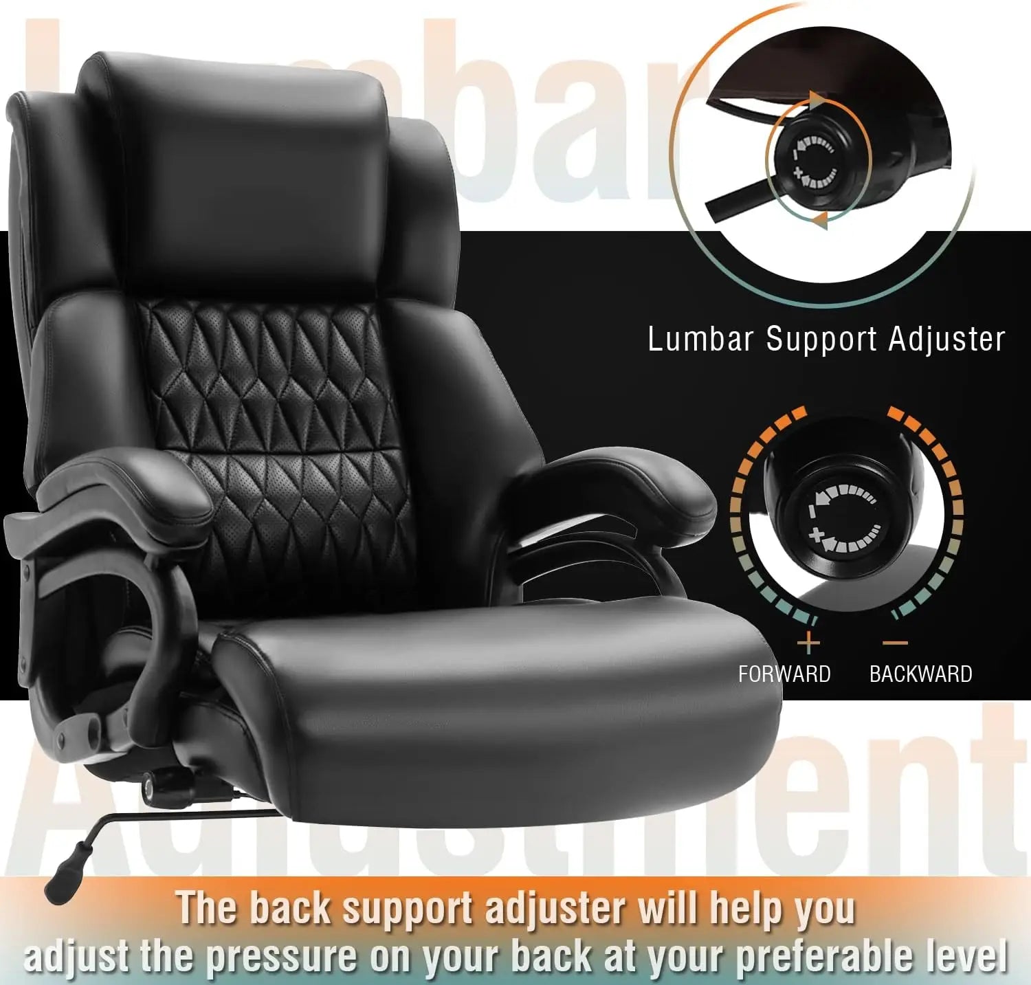 Adjustable Lumbar support Office Chair