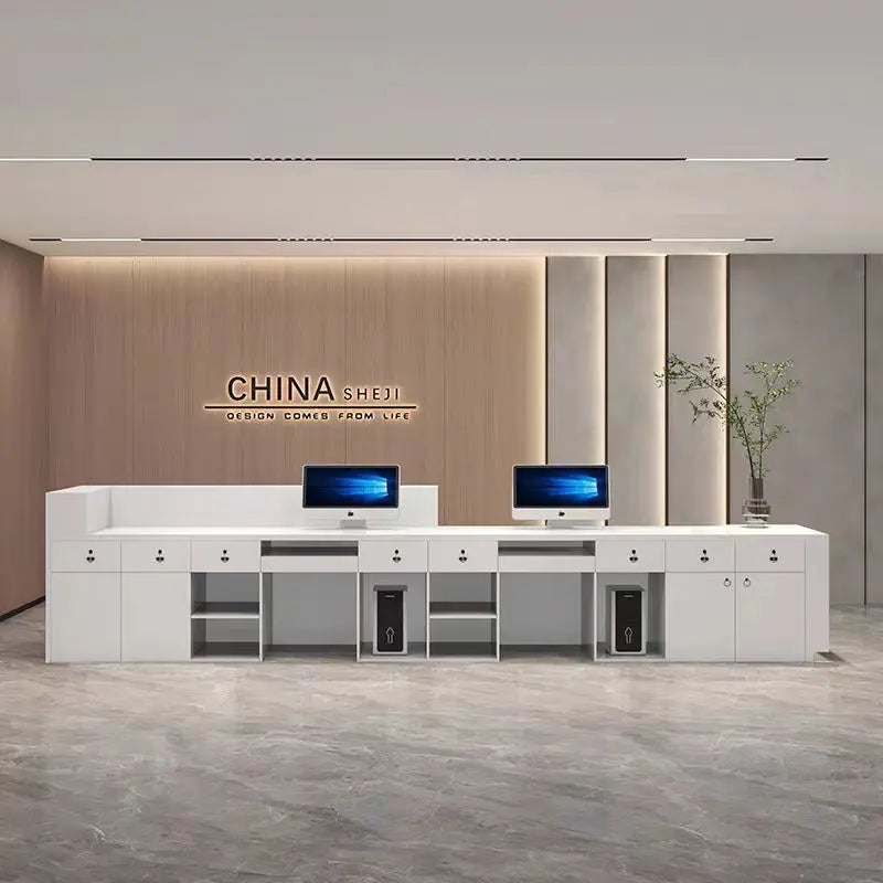 Luxury Reception Desk and Long Counter for Beauty Institutes and Salons