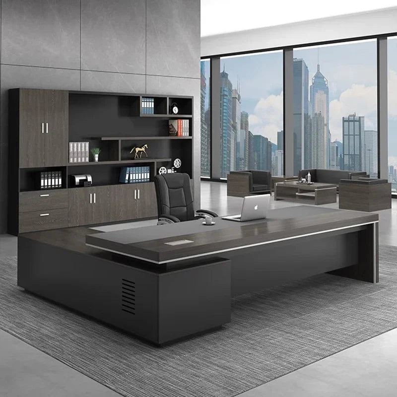 Simple Multifunctional L-Shaped Desk