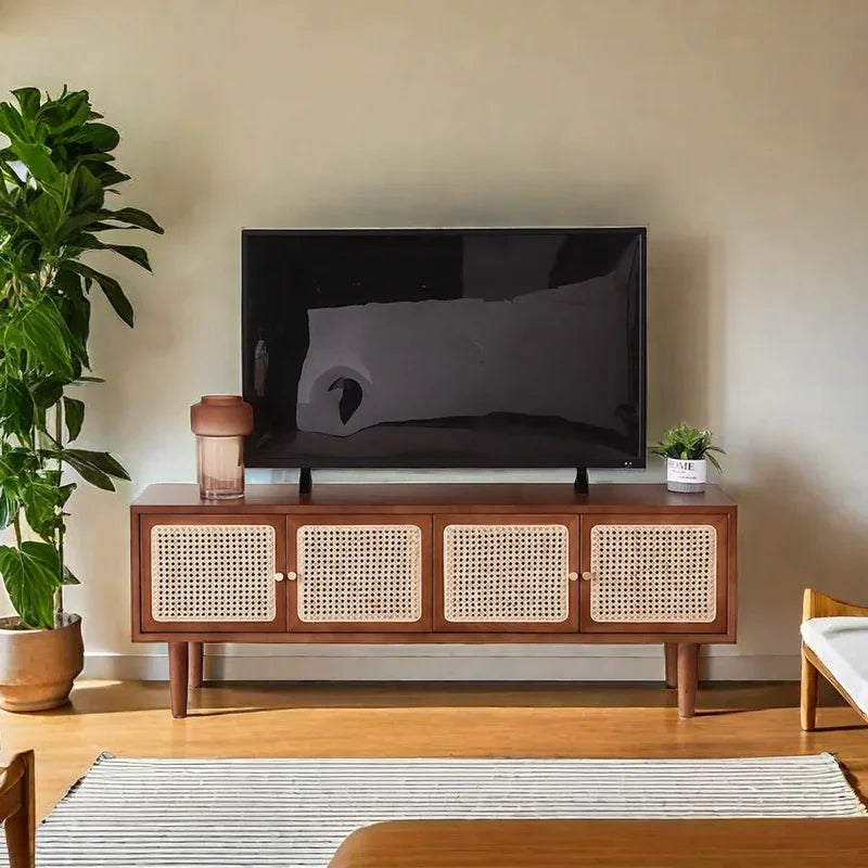 Industrial TV Stand – Luxury Modern Wall Unit for Comfortable Living Room Decor