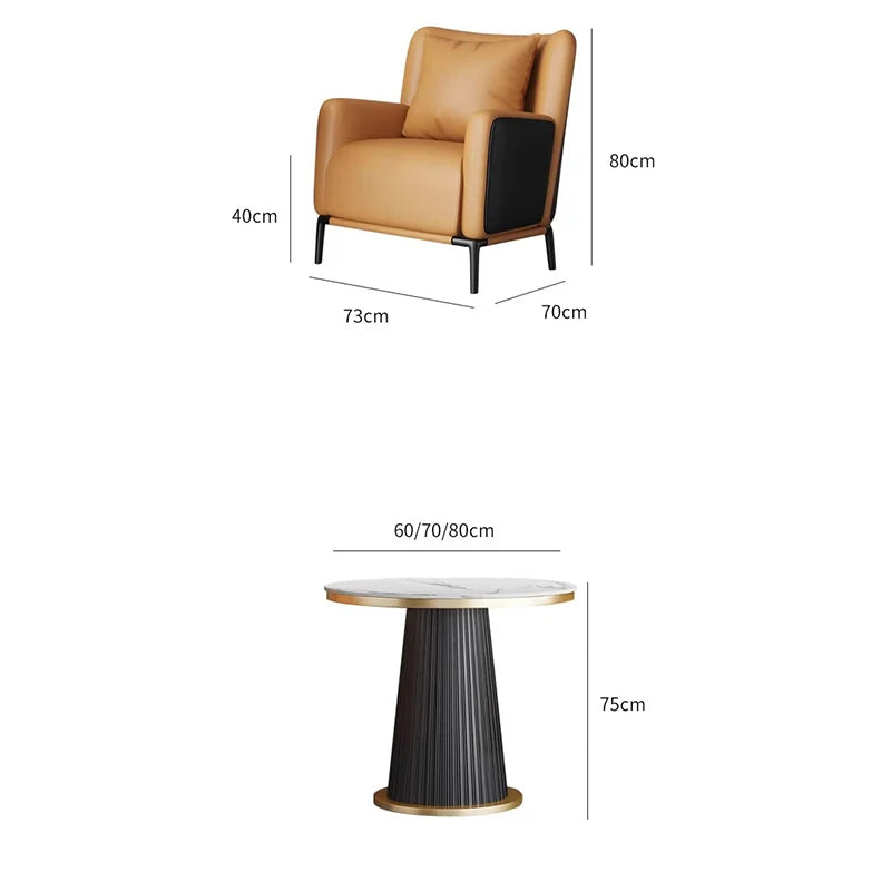 Ergonomic White Nordic Style Chairs