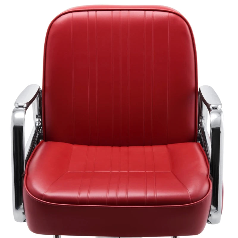 Luxury Rotating Chair for Barber Shop & Beauty Salon – Professional Hairdresser Armchair with Wheels.