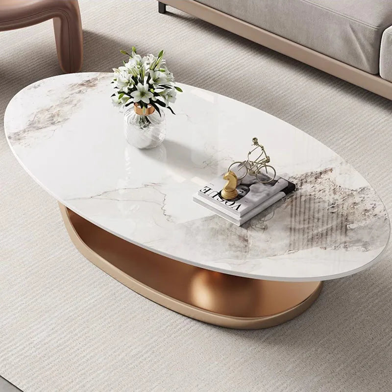 Nordic Living Room Coffee Table – Modern Luxury Marble Design