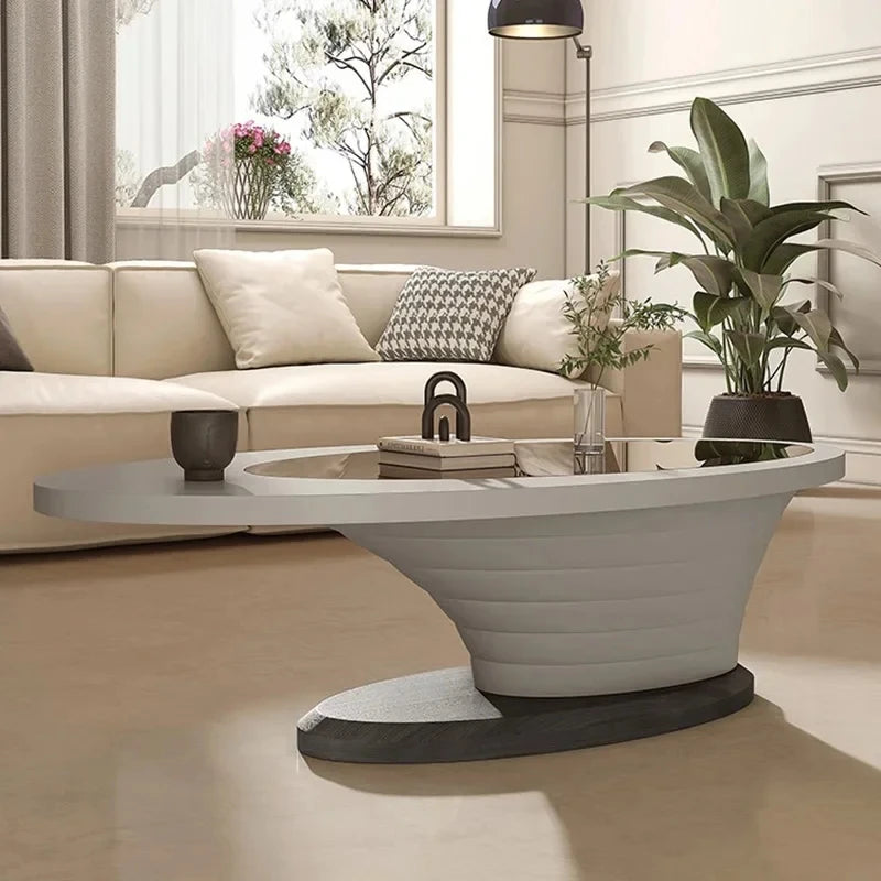 Glam Oval Coffee Tables – Luxury Modern Minimalist Design