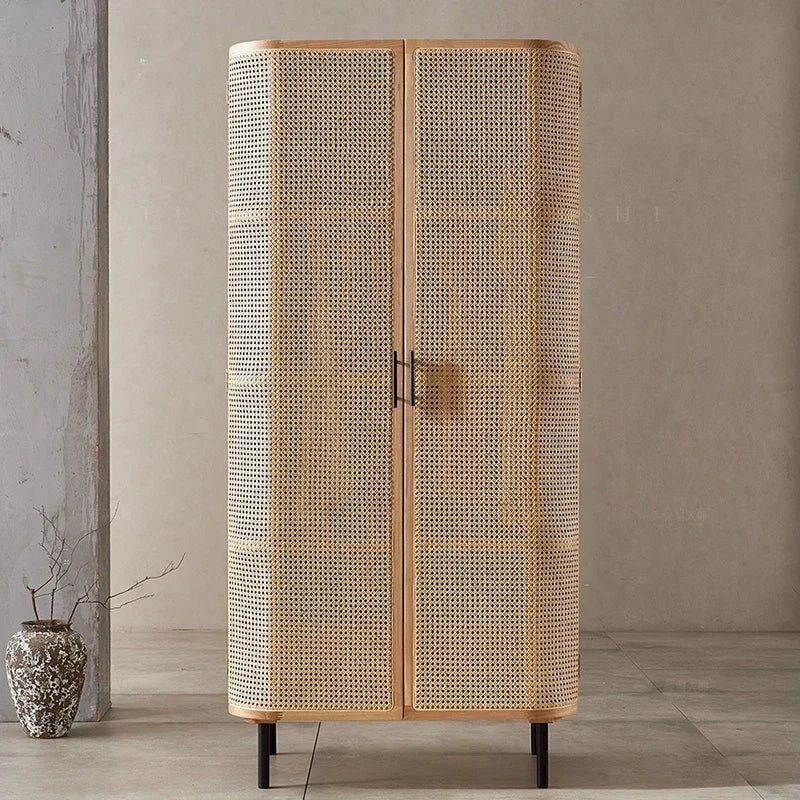 Nordic Modern Clothes Storage – Open Cabinets and Drawers for Living Room and Bedroom