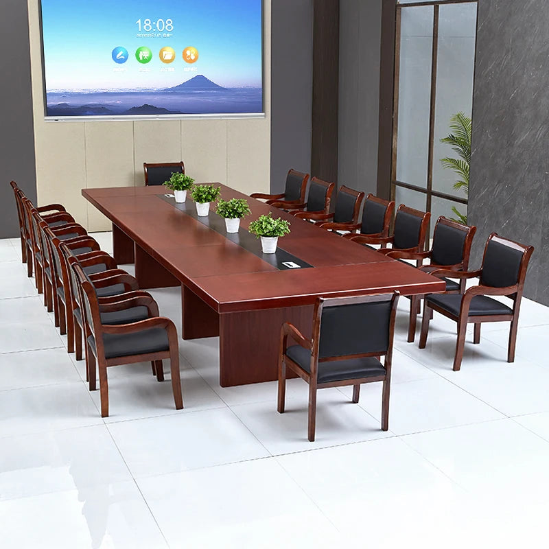 Simple Business Negotiation Table and Chair Combination Rest Area Office Small Conference Table Training Reception Long Table