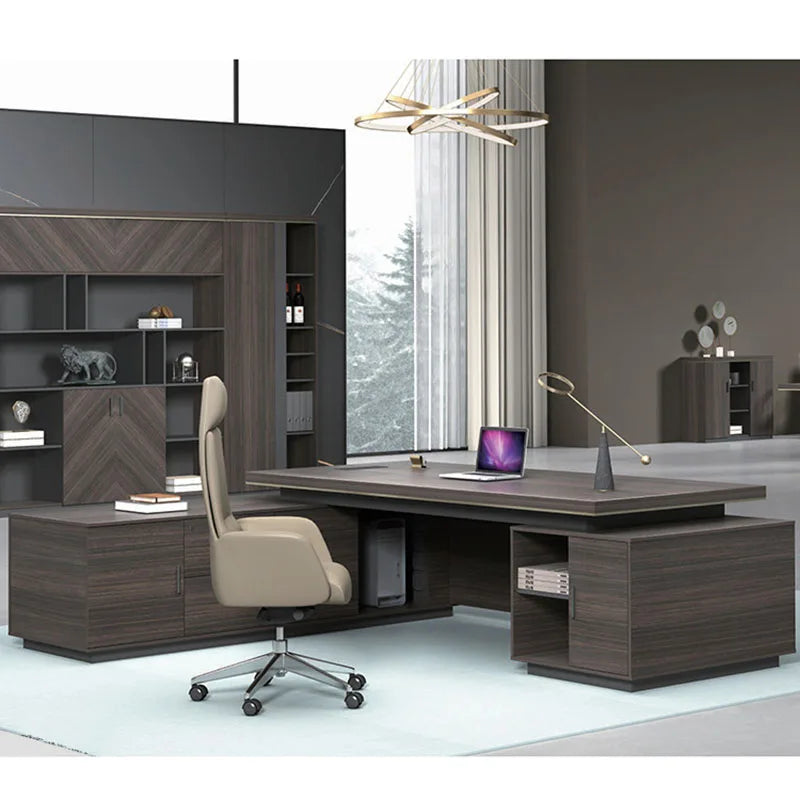 Light luxury modern office desk