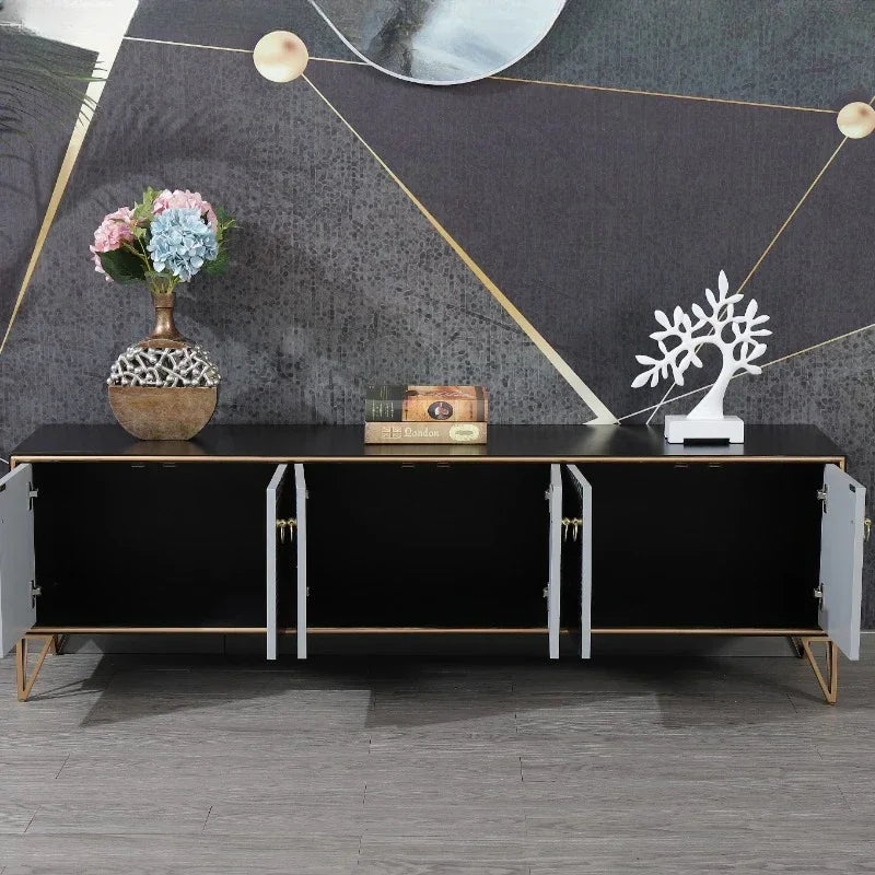 Luxury Vintage TV Stand – Modern Mobile Wall Cabinet and Display Unit