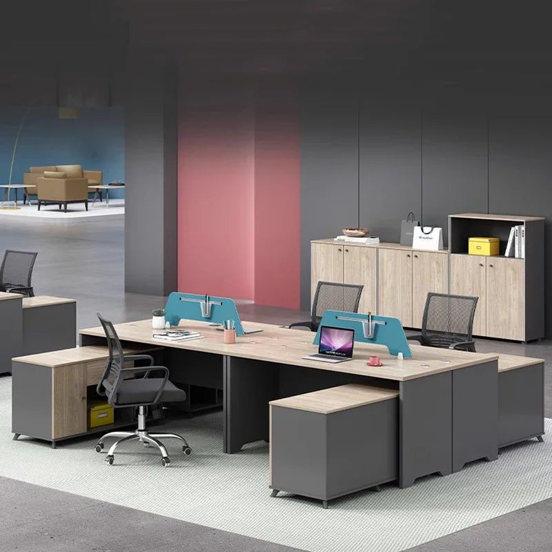 Multifunctional L-Shaped Study Desk, Executive Office & Gaming Desk, Professional Furniture for Bedroom or Office