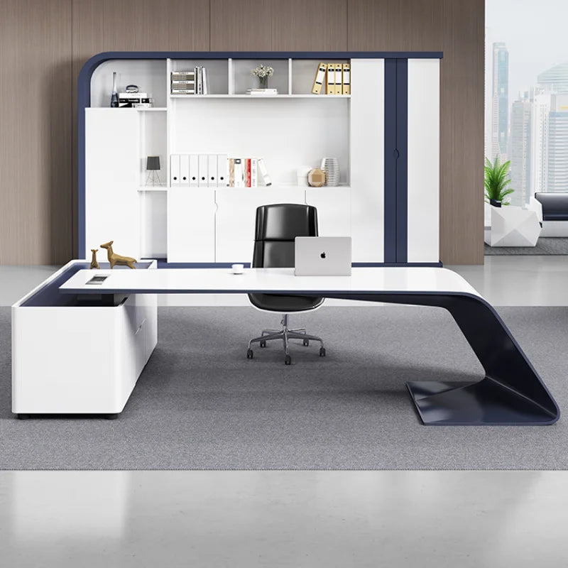 Workstation Computer Office Desks Study L Shaped Gaming Work Bedroom Professional Room Modern Executive Corner Writing Furniture