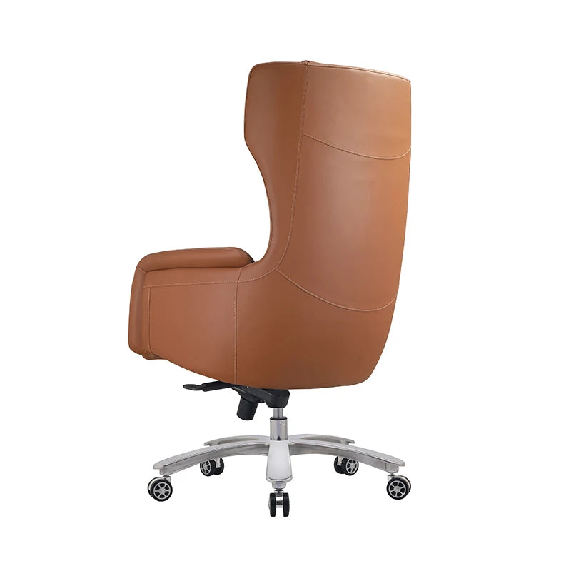 Manufacturer’s Executive Boss Chair: Revolving Leather Office Chair