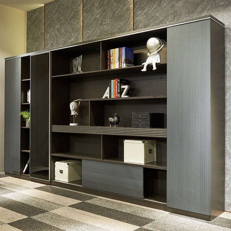 Filing Cabinet Modern Simple Light Luxury Bookcase Floor- Mounted Locker of The President Office Furniture