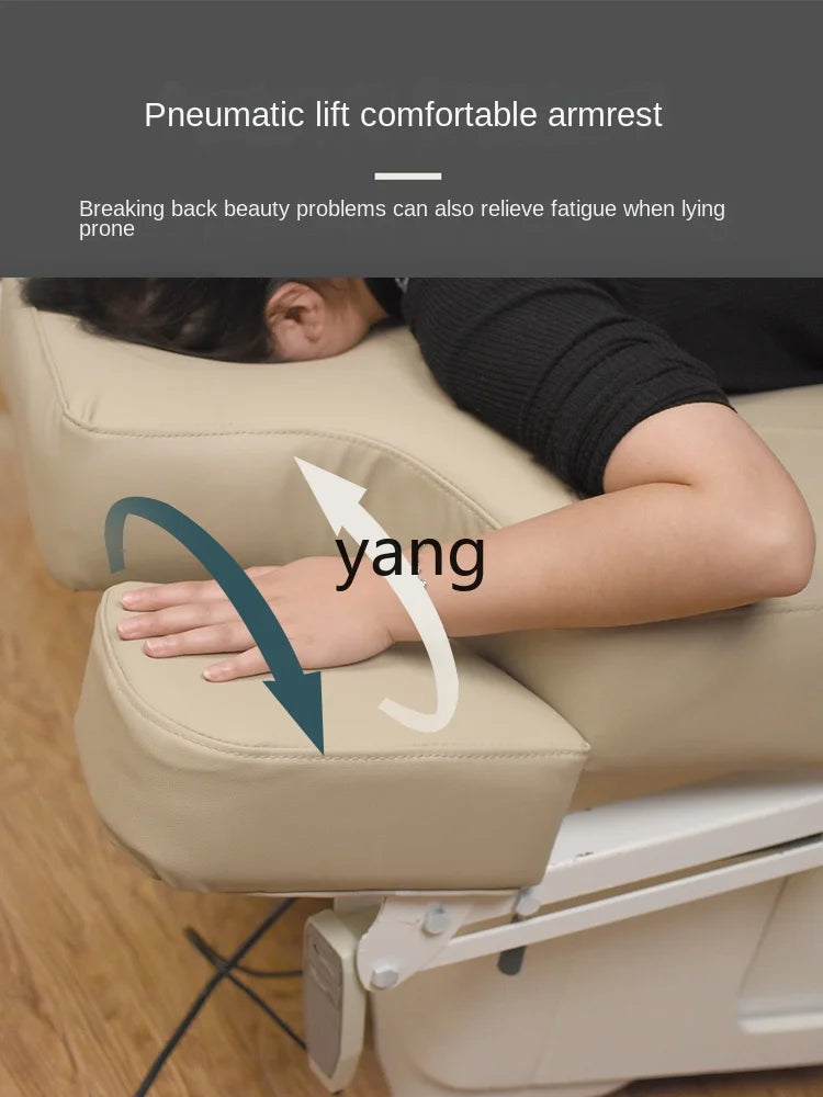 Yhl Facial Bed Massage Couch Beauty Salon Dedicated Massage Bed Heating Automatic Intelligent Elevated Bed Solid Wood