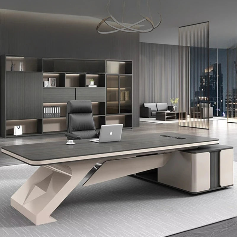 Modern Executive L-Shaped Office Desk